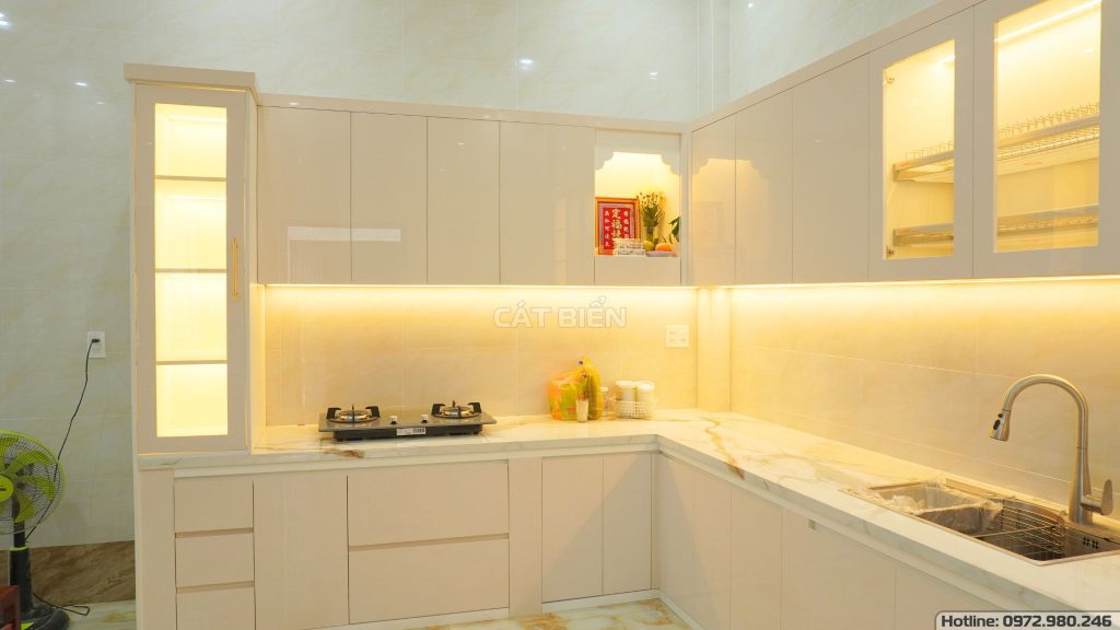 Xưởng Sản Xuất thiết kế thi công Nội Thất Trọn Gói Gỗ Công Nghiệp Tại Hòa Điền - Kiên Giang