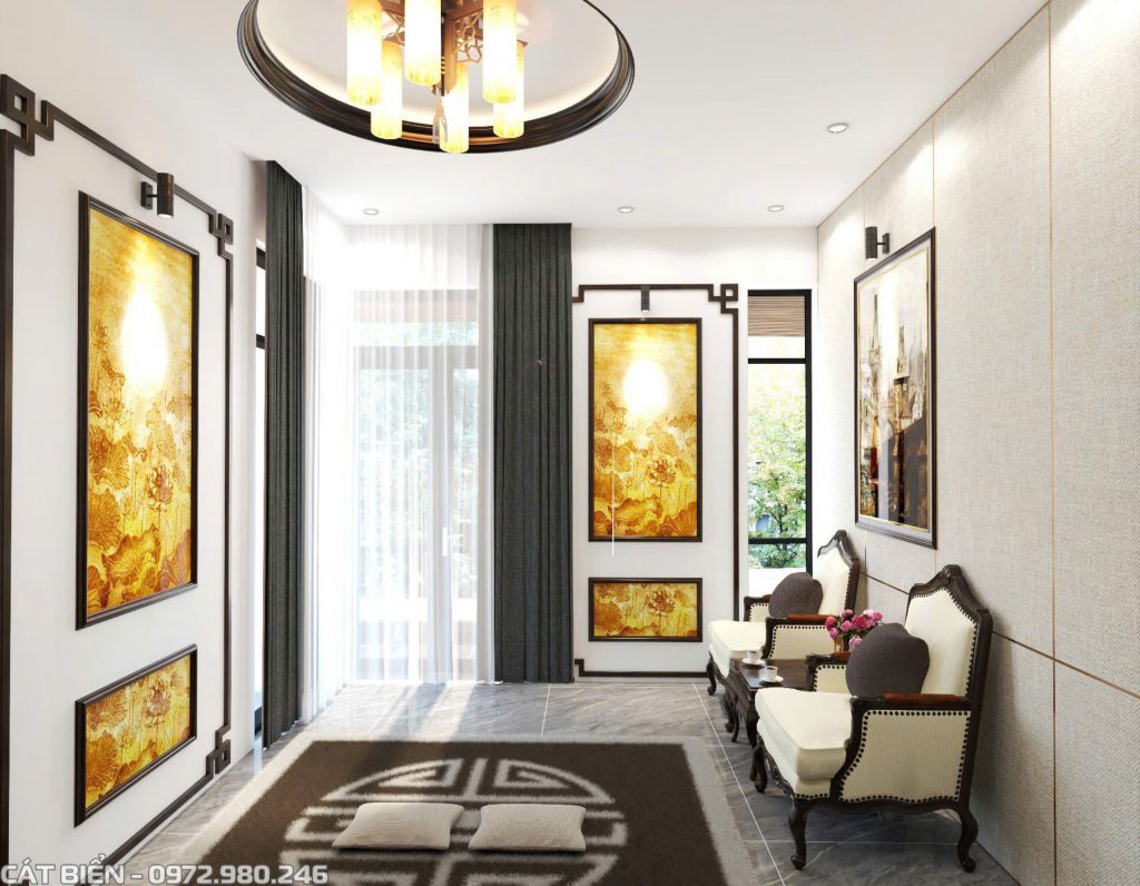 thiết kế thi công trang trí nội thất phòng thờ rạch giá kiên giang