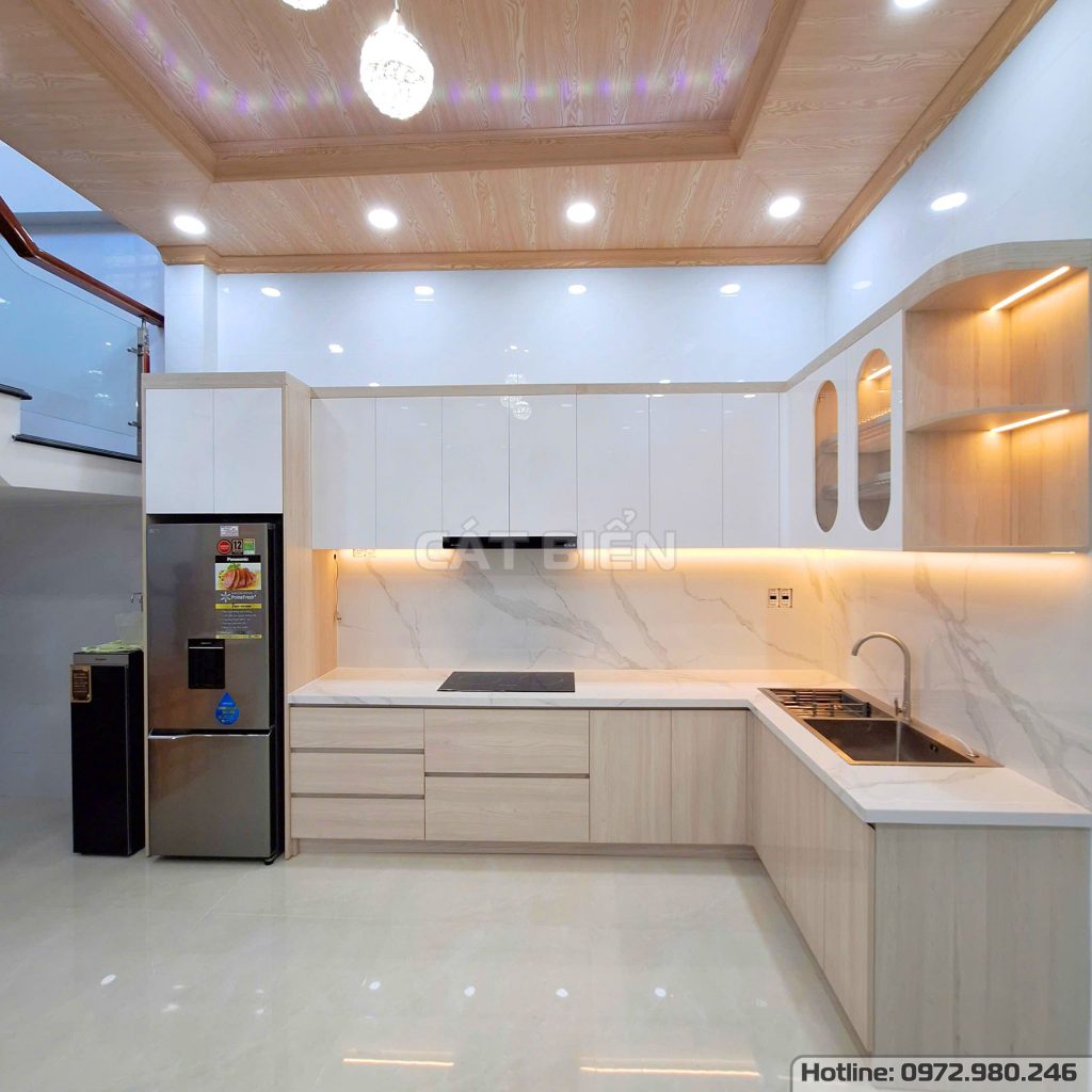 Xưởng Sản Xuất thiết kế thi công Nội Thất Trọn Gói Gỗ Công Nghiệp Tại Vĩnh Hòa - Kiên Giang