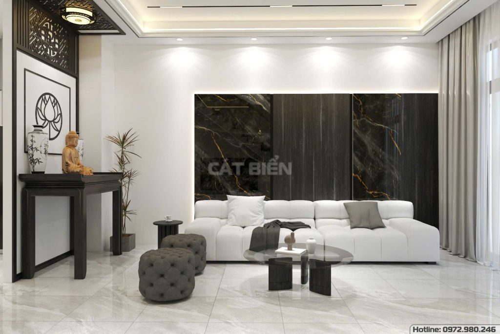 thiết kế decor nội thất phòng khách bếp rạch giá