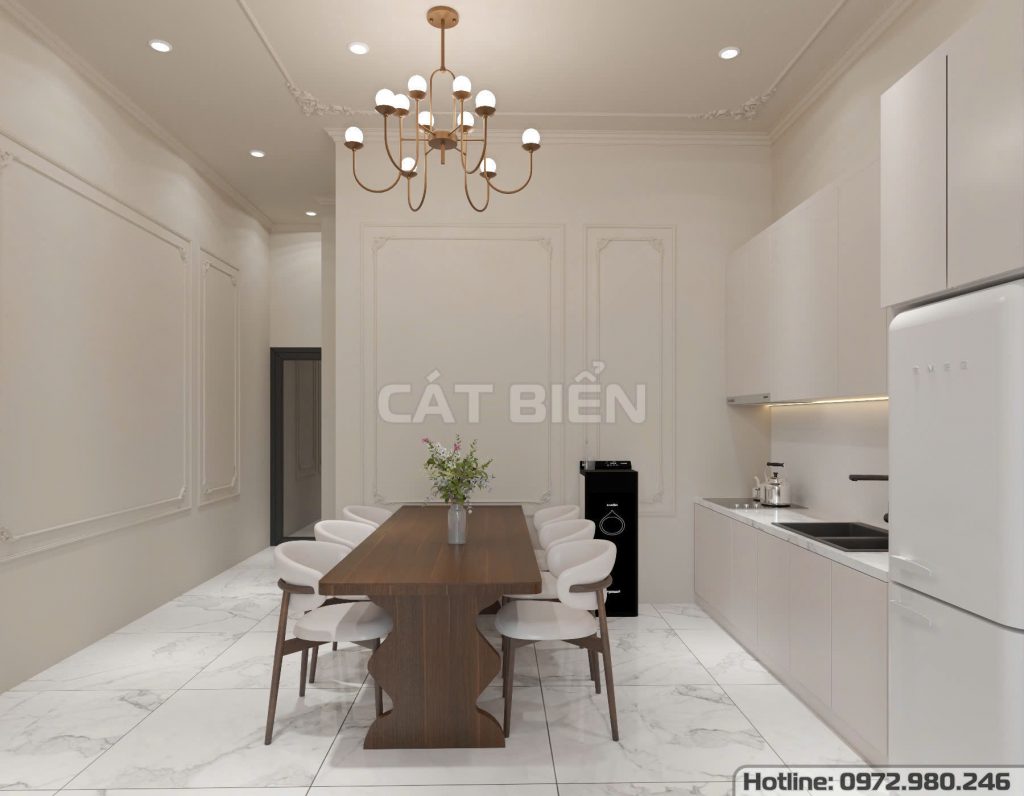 thiết kế decor nội thất phòng khách bếp rạch giá