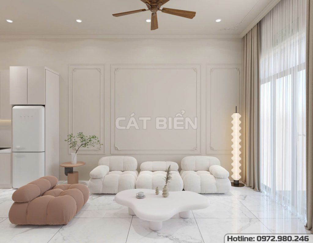 thiết kế decor nội thất phòng khách bếp rạch giá