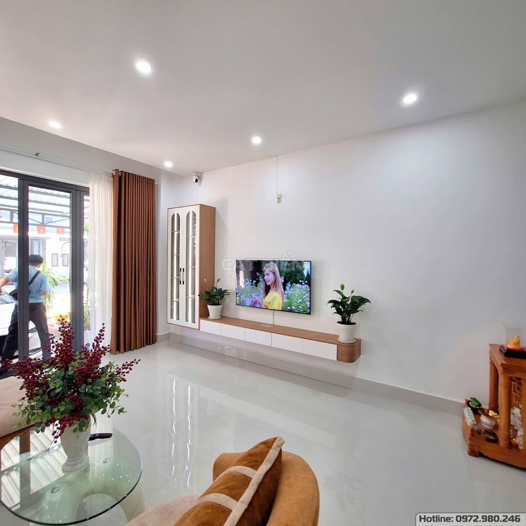 xưởng thiết kế sản xuất thi công lắp đặt kệ tivi, tủ kệ trang trí ngăn phòng khách khu đô thị tây bắc rạch giá