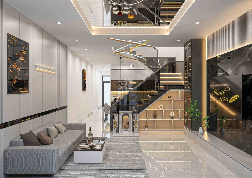 decor nội thất phòng khách bếp rạch giá