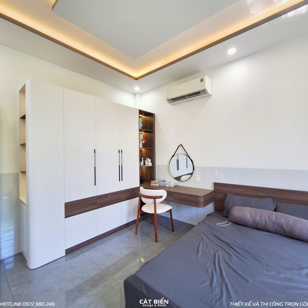 xưởng thiết kế sản xuất thi công lắp đặt kệ tivi, vách trang trí lam sóng, tủ bếp, phụ kiện bếp thông minh, giường ngủ, tủ đầu giường, tủ quần áo, bàn trang điểm, bàn làm việc, vách thờ CNC An Biên