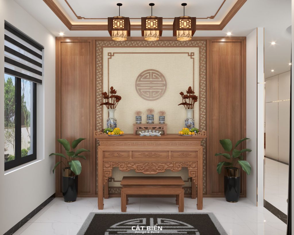 thiết kế phòng thờ gia đình rạch giá kiên giang