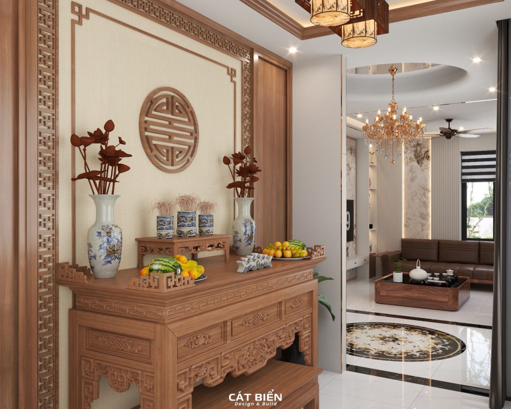 thiết kế phòng thờ gia đình rạch giá kiên giang