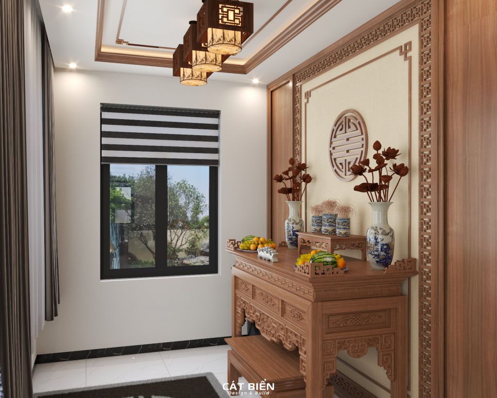 thiết kế phòng thờ gia đình rạch giá kiên giang